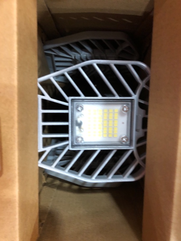 Photo 2 of 7.5 in. x 4.25 in. 6000 Lumens Single Pole Occupancy LED Flush Mount Motion Activated Garage Light