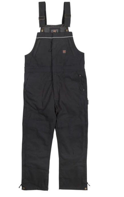 Photo 1 of Men's Frost DWR Insulated Duck Work Bib Overalls, Black 
2x Short