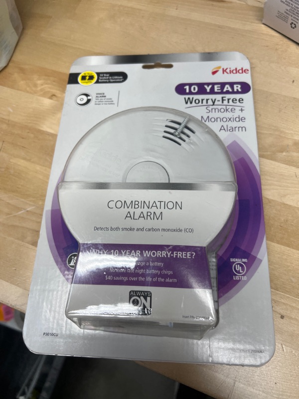 Photo 2 of 10-Year Worry Free Smoke & Carbon Monoxide Detector, Lithium Battery Powered with Photoelectric Sensor and Voice Alarm