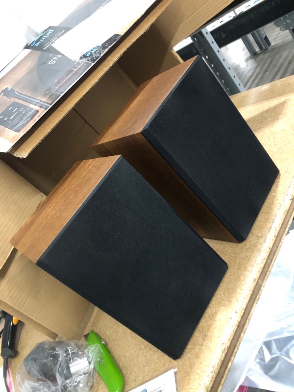 Photo 1 of 1 BY ONE Bluetooth Turntable HiFi System with 36 Watt Bookshelf Speakers, Patend Designed Vinyl Record Player with Magnetic Cartridge, Bluetooth Playback and Auto Off
