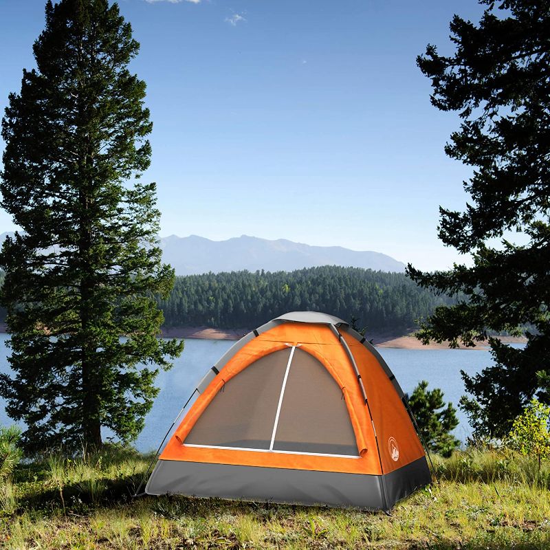 Photo 1 of 2-Person Camping Tent – Includes Rain Fly and Carrying Bag – Lightweight Outdoor Tent for Backpacking