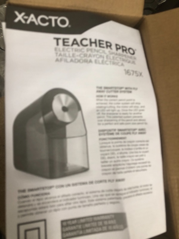 Photo 2 of X-ACTO® TeacherPro® Classroom Electric Pencil Sharpener, Blue
