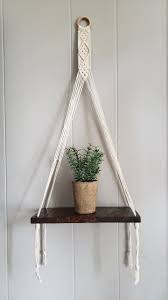 Photo 1 of ***SIMILAR TO ITEM IN PHOTO* Macrame wall hanging shelf SINGLE 16IN WIDE