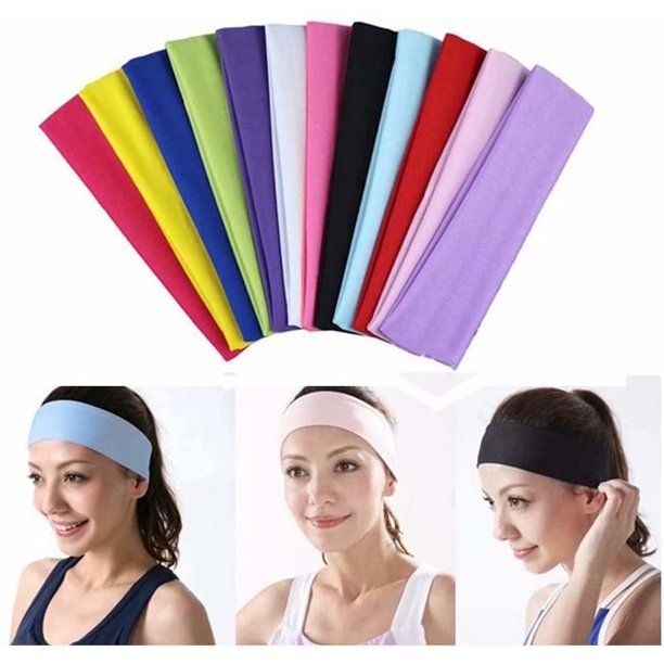 Photo 1 of 10 Packs Headbands Women Hair Bands Stretchy Hairband Soft Head Wrap Beauty Elastic Headbands for Women Hair Accessories for Girl Women Head Bands?Random Color?
