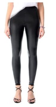 Photo 1 of MCEDAR Women’s Perfect Control Faux Leather Leggings Pants Black Sexy Stretchy High Waisted Pleather Pants Plus Size***2XL*
