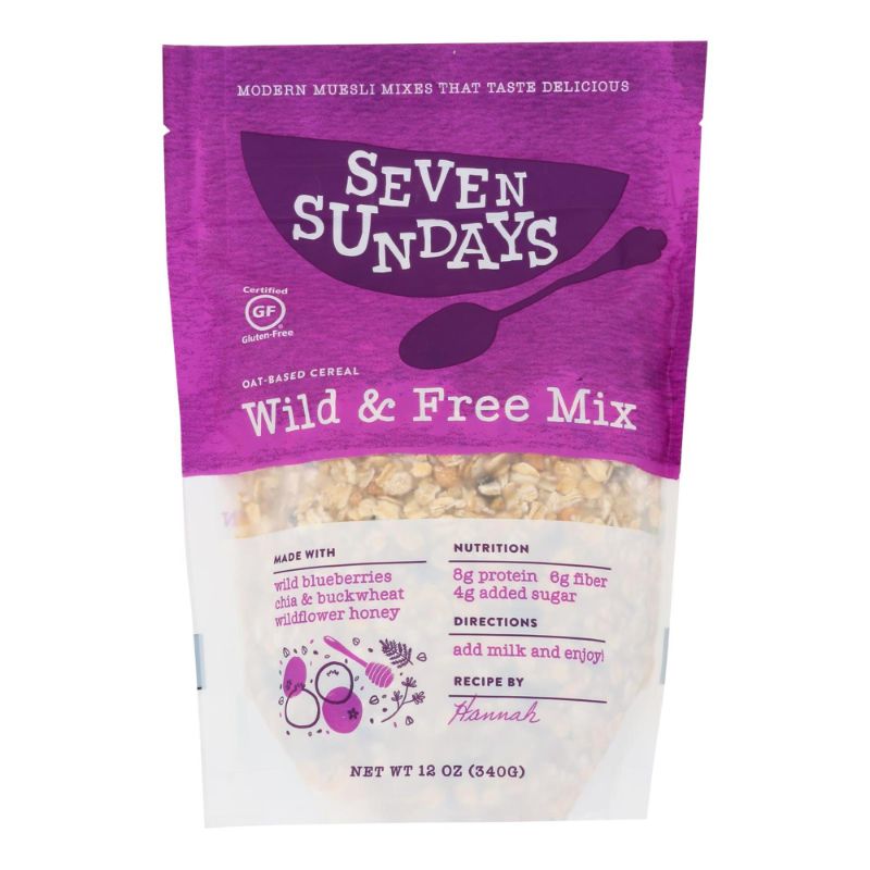 Photo 1 of ***4 BAGS**DATE 02/04/2022** Seven Sundays Blueberry Chia Buckwheat Muesli 12 Oz Pack of 6 - All
