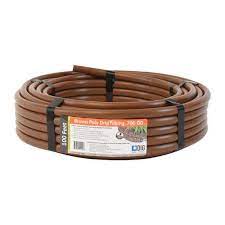 Photo 1 of 1/2 in. (0.600 in. I.D. x 0.700 in. O.D.) x 100 ft. Brown Blank Poly Tubing for Drip Irrigation
