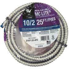 Photo 1 of 10/2 x 25 ft. Solid MC Lite Cable
