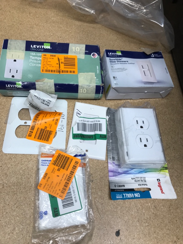 Photo 1 of **NO REFUNDS/RETURNS** Bundle of wallplates and outlets