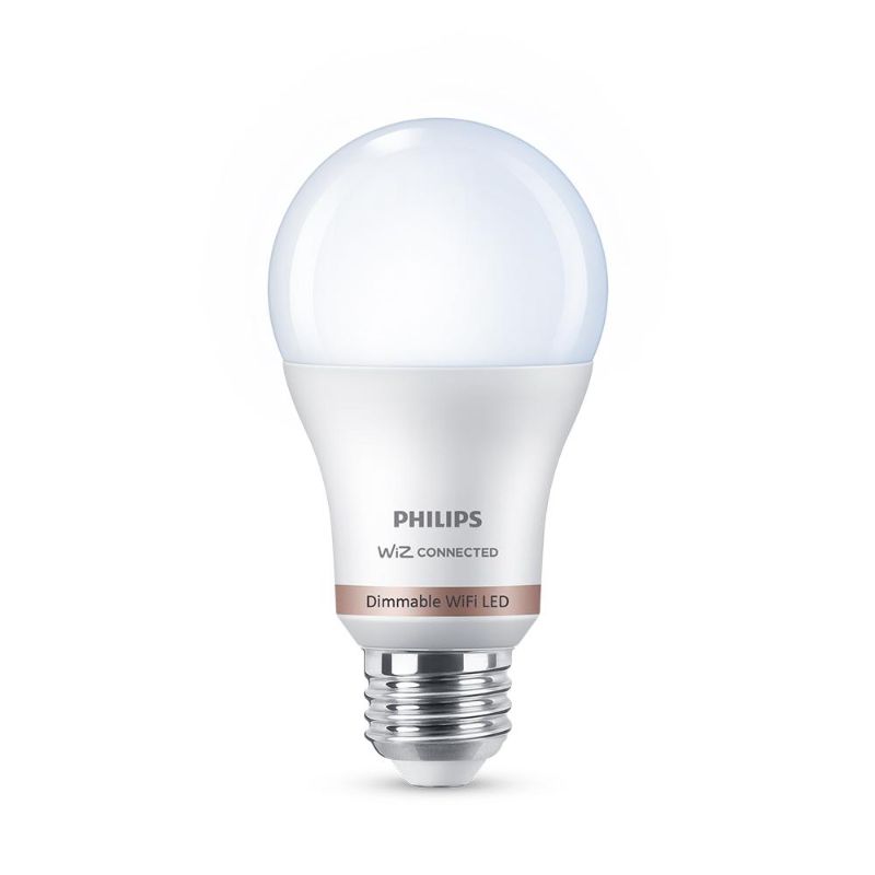 Photo 1 of *4 of-  Philips Daylight A19 LED 60W Equivalent Dimmable WiZ Connected Smart Light Bulb
