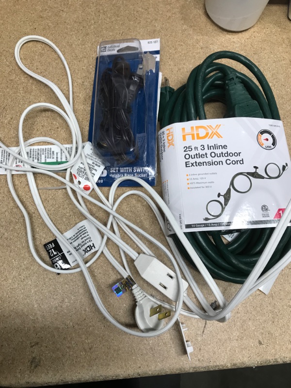 Photo 1 of *NO REFUND/RETURNS** -Bundle of cables/extensions