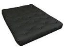 Photo 1 of (LOOSE SEAM; STAINED SURFACE)
74" x 52" Black Futon Mattress
