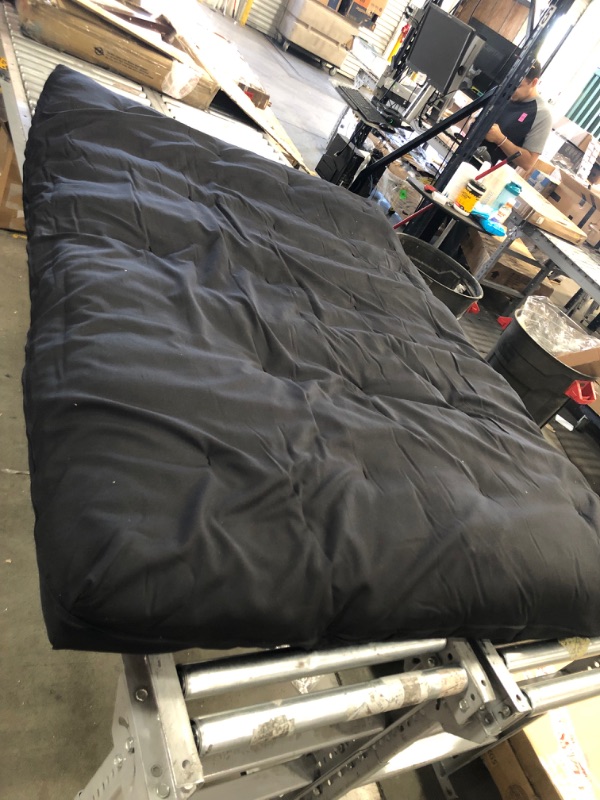 Photo 3 of (LOOSE SEAM; STAINED SURFACE)
74" x 52" Black Futon Mattress