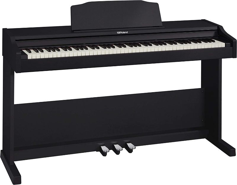 Photo 1 of (DAMAGED ATTACHMENT CORNER)
Roland RP102 88-key Weighted Keyboard Digital Piano with Bluetooth, Black
