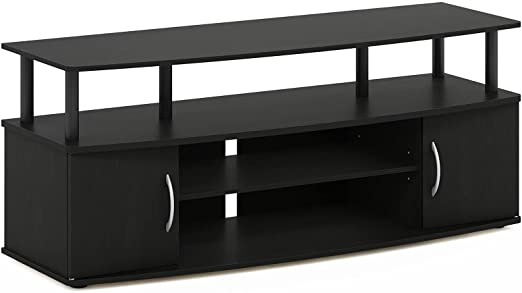 Photo 1 of (DAMAGED SURFACES) 
Furinno JAYA Large Entertainment Stand for TV Up to 55 Inch, Blackwood
