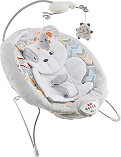 Photo 1 of Fisher-Price Sweet Snugapuppy Deluxe Bouncer, Portable Bouncing Baby Seat with Overhead Mobile, Music, and Calming Vibrations [Amazon Exclusive]
