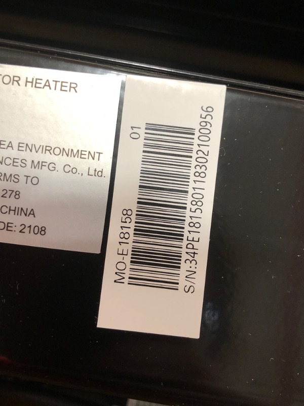 Photo 3 of Pelonis 600/900/1500W 7-Fin Digital Oil Filled Heater with Remote
