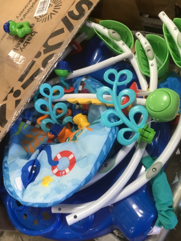 Photo 3 of Baby Einstein Neptune's Ocean Discovery Activity Jumper, Ages 6 months +, Multicolored, 32 x 32 x 33.13"
