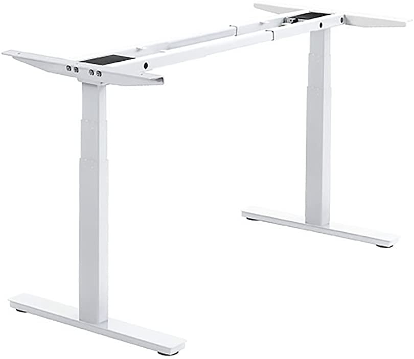 Photo 1 of Autonomous A1-2021 Premium DIY Dual Motor Electric Standing Desk Frame, 25"-51" Height, 40"-73" Length Range, 300 lbs Lifting Capacity (No Table Top), High, White
