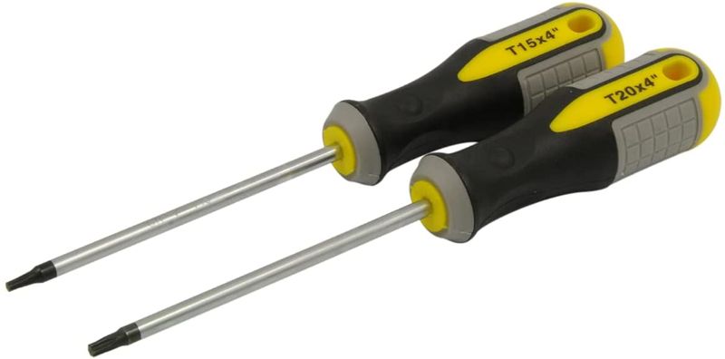 Photo 1 of RoadPro RPS1018 Slotted Magnetic Tip Screwdriver &
RoadPro RPS30103 Torx Screwdriver Set Includes T15 and T20 Drivers
