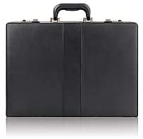 Photo 1 of **PICTURE USED AS REFERENCE**
Solo Broadway Premium Leather Attaché Briefcase with Combination Locks, Black
***UNABLE TO UNLOCK***