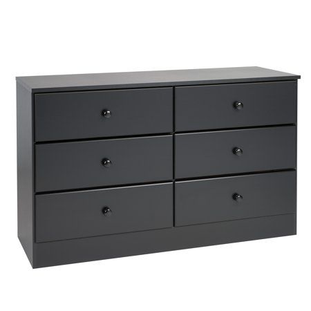 Photo 1 of **INCOMPLETE BOX 1 OF 2**
Bella 6-Drawer Dresser, Black
