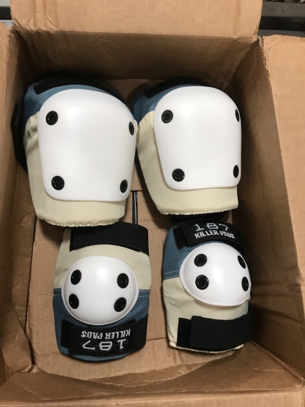 Photo 2 of 187 Killer Pads Knee Pads, Elbow Pads Combo Pack stone blue Small/medium