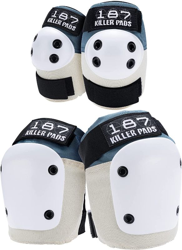 Photo 1 of 187 Killer Pads Knee Pads, Elbow Pads Combo Pack stone blue Small/medium