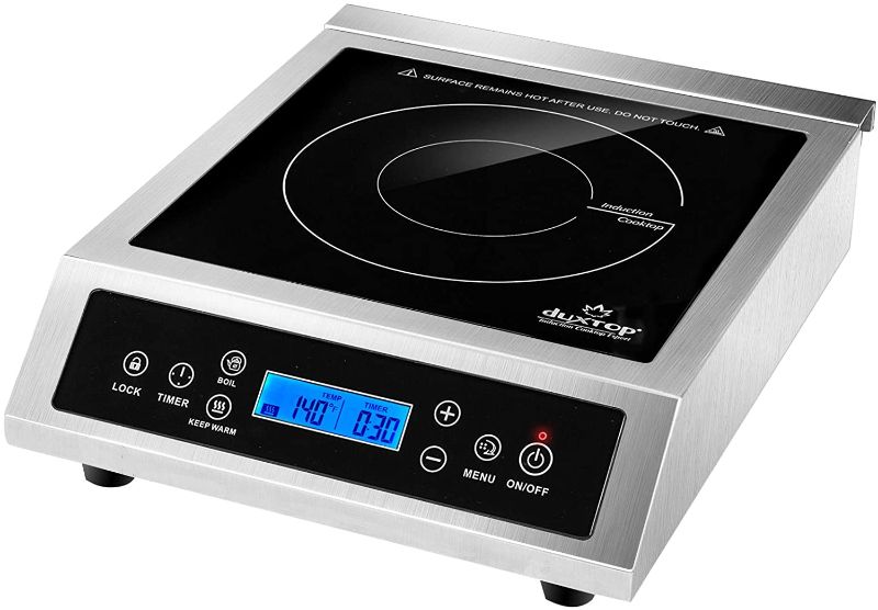 Photo 1 of Duxtop Professional Portable Induction Cooktop, Commercial Range Countertop Burner, 1800 Watts Induction Burner with Sensor Touch and LCD Screen, P961LS/BT-C35-D
