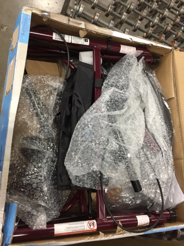 Photo 1 of Medline Basic Steel Rollators Red
