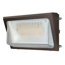 Photo 1 of 250-Watt Equivalent Integrated LED Bronze Outdoor Medium Wall Pack Light Selectable Lumens and CCT, Dusk to Dawn
