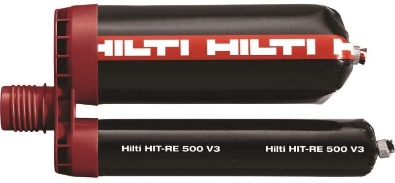 Photo 1 of Hilti HIT-RE 500 V3 11.1 fl. oz. Epoxy Adhesive ( 2 Pack) 