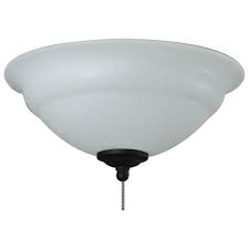 Photo 1 of 3-Light White Ceiling Fan Bowl LED Light Kit
