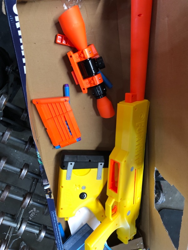 Photo 2 of Nerf Fortnite BASR-L Bolt Action, Clip Fed Blaster -- Includes Removable Scope