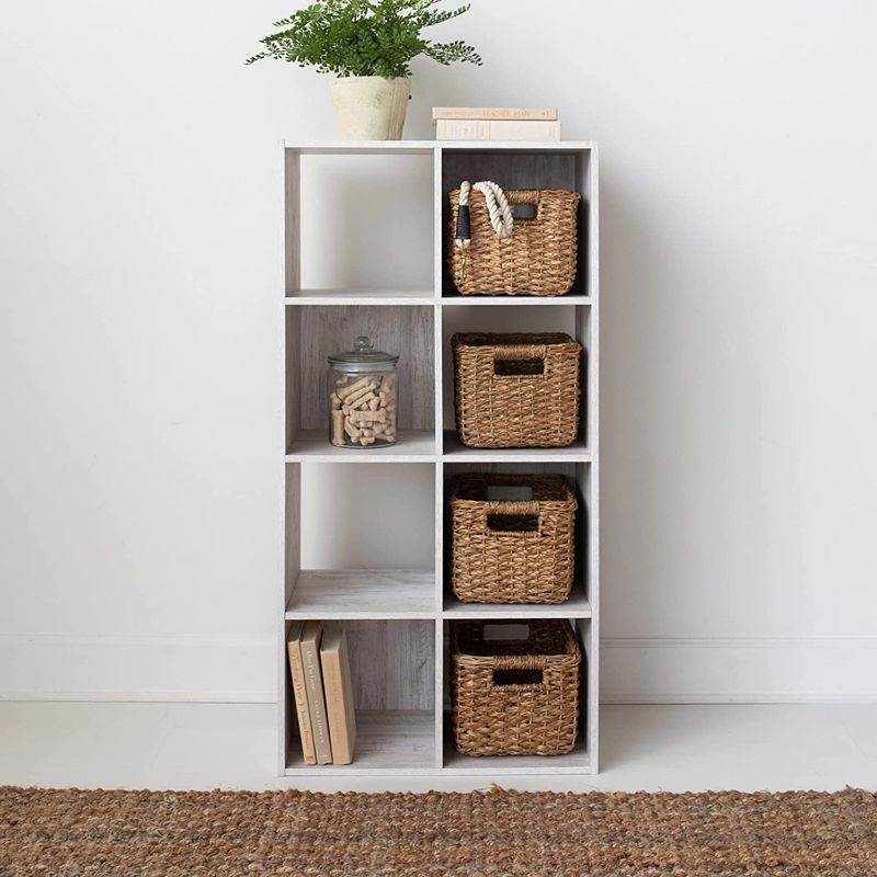 Photo 1 of ***MISSING HARDWARE***Signature Design by Ashley Paxberry Coastal 8 Cube Storage Organizer or Bookcase, Whitewash
