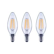 Photo 1 of 40-Watt Equivalent B11 Candle Dimmable ENERGY STAR Clear Glass Filament LED Vintage Edison Light Bulb Soft White (pack of 12) 