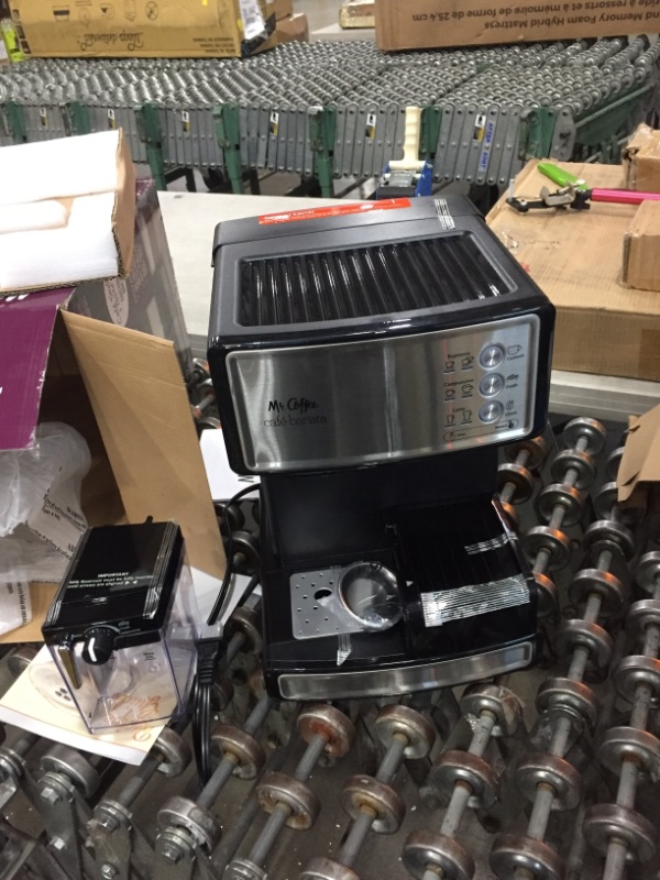 Photo 2 of Mr. Coffee Espresso and Cappuccino Maker | Café Barista , Silver
