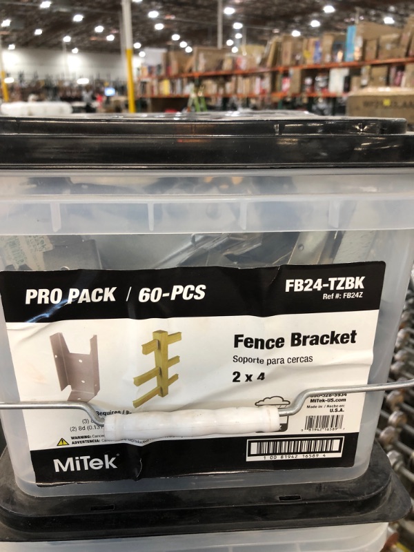 Photo 2 of 2 x 4 G185 20-Gauge Fence Bracket (60-Pack)