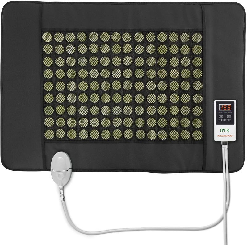 Photo 1 of 
UTK Jade Far Infrared Heating Pad for Back Pain Relief, Infrared Hot Therapy - Medium [21"x31"], 126 Jade Stones, Adjustable Temp, Auto Off and...