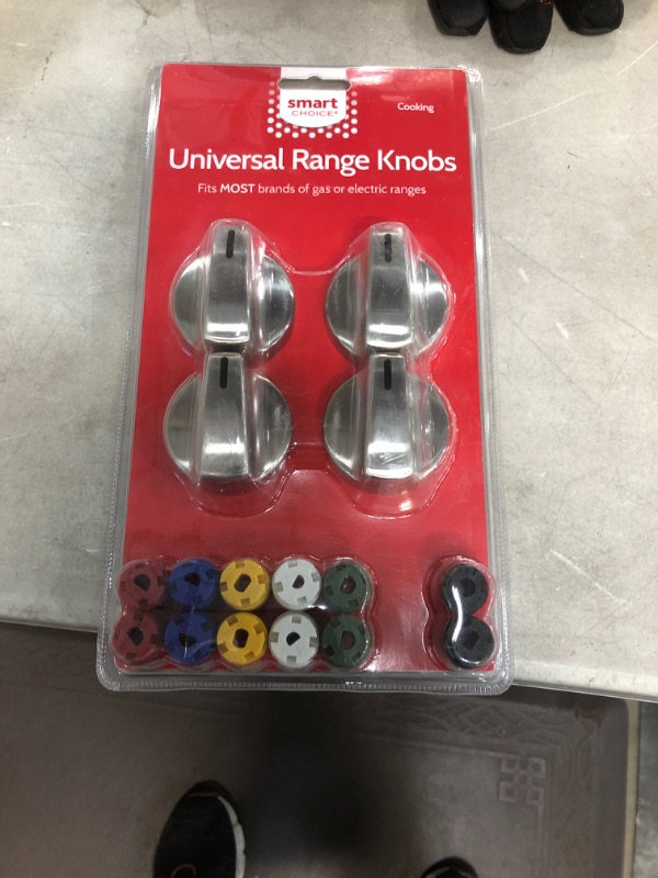 Photo 2 of Smart Choice Universal GAS and Electric Range Knob Kit (Stainless Steel) | KNOBKIT4S