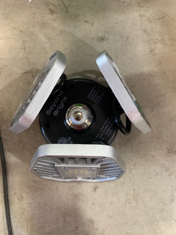 Photo 1 of 3500 Lumens 11.5 in. Single Pole Occupancy LED Flush Mount Garage Light
AS IS NO PACKAGING 