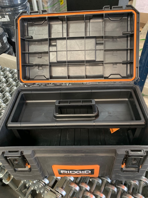 Photo 4 of 22 in. Pro Tool Box, Black
