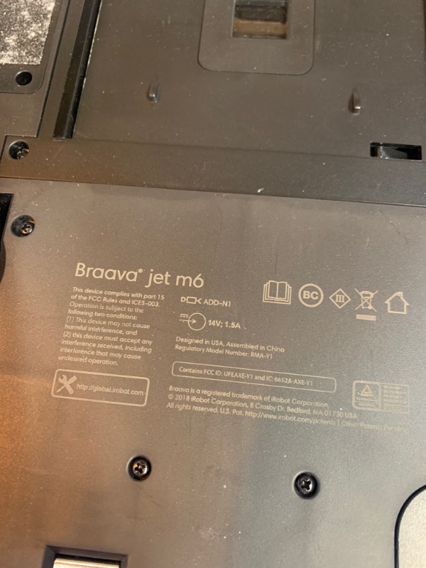 Photo 2 of iRobot Braava Jet M6 (6110) Ultimate Robot Mop- Wi-Fi Connected, Precision Jet Spray, Smart Mapping, Works with Alexa, Ideal for Multiple Rooms, Recharges and Resumes
