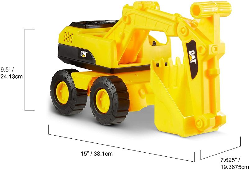 Photo 1 of Cat Construction 15" Toy Excavator , Yellow
