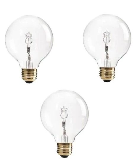 Photo 1 of 60-Watt Equivalent G25 Halogen Clear Decorative Globe Light Bulb (3-Pack)
2 box ct