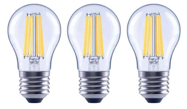 Photo 1 of 100-Watt Equivalent A15 Dimmable Appliance Fan Clear Glass Filament LED Vintage Edison Light Bulb Daylight (3-Pack)
