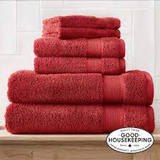 Photo 1 of 6-Piece Hygrocotton Towel Set in Chili
