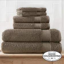 Photo 1 of 6-Piece Hygrocotton Towel Set in Fawn Brown
