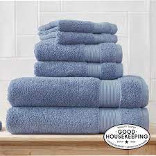 Photo 1 of 6-Piece Hygrocotton Towel Set in Washed Denim
