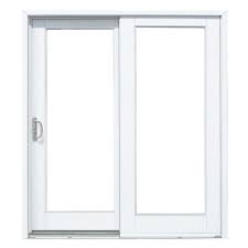 Photo 1 of 72 in. x 80 in. Smooth White Left-Hand Composite Sliding Patio Door
AS IS 